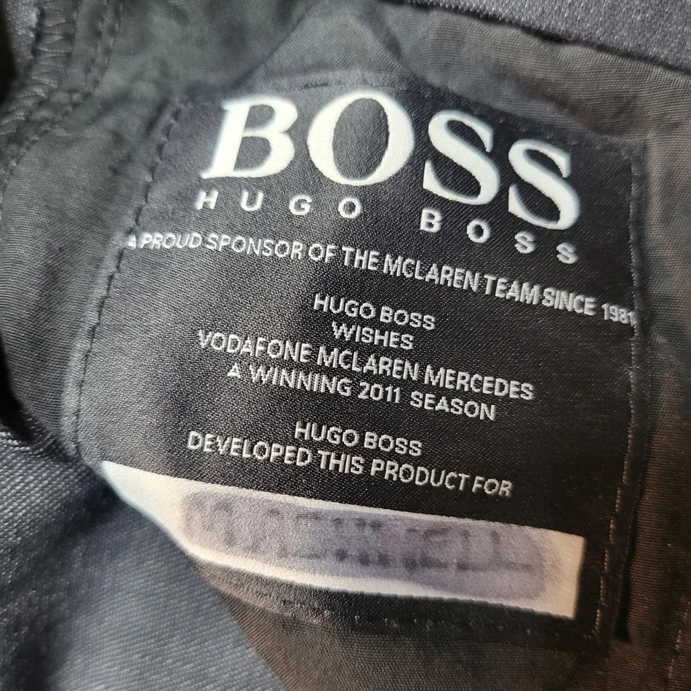 Hugo Boss Dress Pants‎ Mens 37x31 Blue McLaren Mercedes Team Flat Front F1